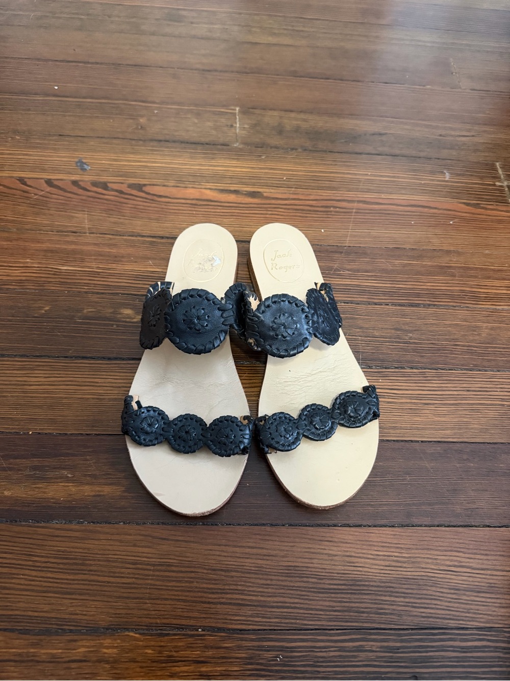 Jack Rogers Floral Strap Sandals Size 8